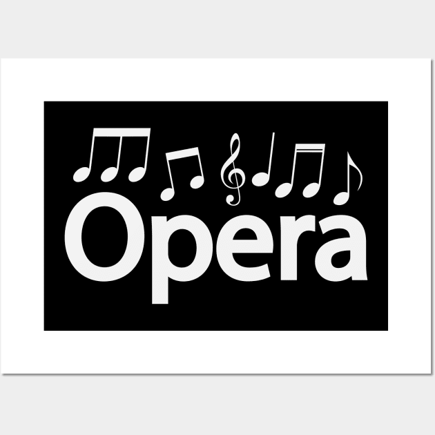 Opera typographic artwork Wall Art by CRE4T1V1TY